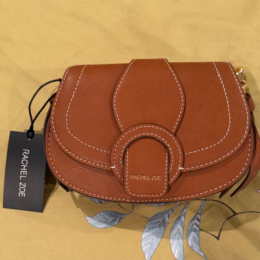 Rachel Zoe Tan Leather Crossbody Bag